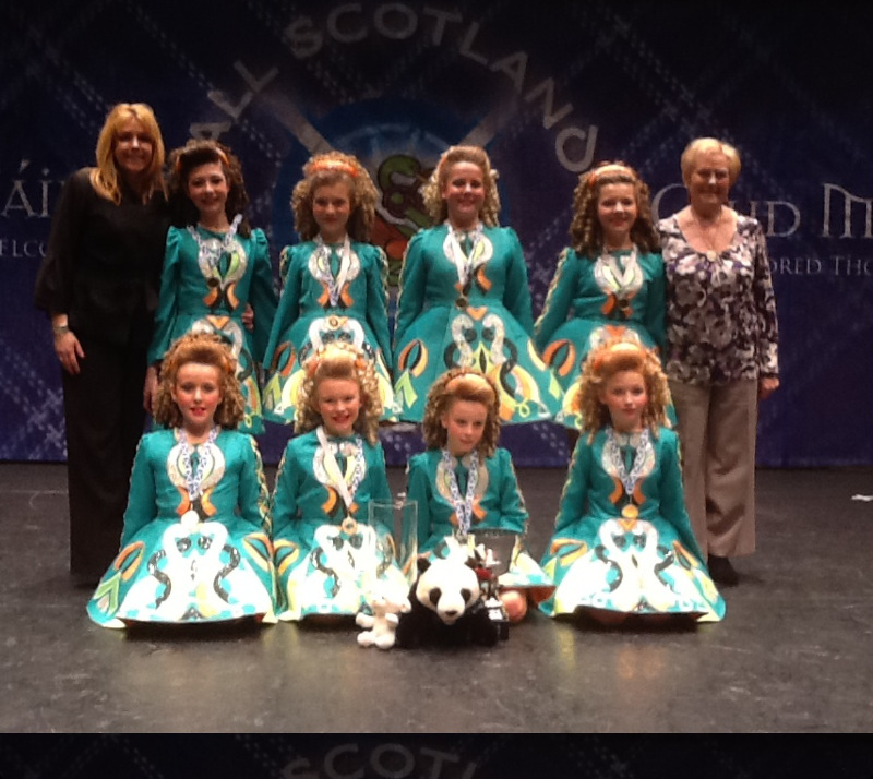 All Scotland under 13 girls Ceili Champions 2013 with Fiona and Margaret